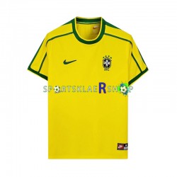 Brasil drakt 1998 Retro Hjemmetrøye Kort erm , Herre