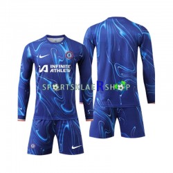 Chelsea drakt Hjemmetrøye Lang erm 2024-2025 , Barnesett