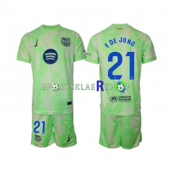 FC Barcelona drakt F DE JONG 21 Tredjetrøye Kort erm 2024-2025 , Barnesett