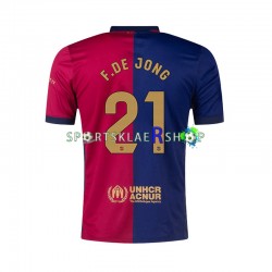 FC Barcelona drakt F. DE JONG 21 Hjemmetrøye Kort erm 2024-2025 , Herre