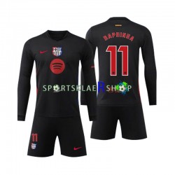 FC Barcelona drakt Raphinha 11 Bortetrøye Lang erm 2024-2025 , Barnesett FC Barcelona drakt Raphinha 11 Bortetrøye Lang erm 2024-2025 , Barnesett