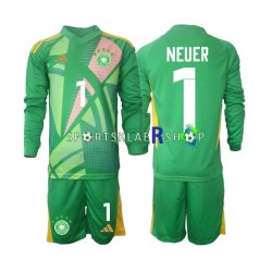 Tyskland drakt Manuel Neuer 1 Keeper Tredjetrøye Lang erm 2024-2025 , Barnesett