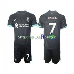 Liverpool drakt Luis Diaz 7 Bortetrøye Kort erm 2024-2025 , Barnesett