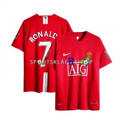Manchester Utd drakt Cristiano Ronaldo 7 Champion League 2007 Retro Hjemmetrøye Kort erm , Herre