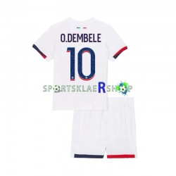 Paris Saint-Germain drakt Ousmane Dembele 10 Bortetrøye Kort erm 2024-2025 , Barnesett