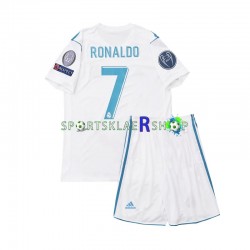 Real Madrid drakt Cristiano Ronaldo 7 2017 Retro Hjemmetrøye Kort erm , Barnesett