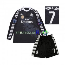 Real Madrid drakt Cristiano Ronaldo 7 2014 Retro Tredjetrøye Lang erm , Barnesett
