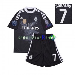 Real Madrid drakt Cristiano Ronaldo 7 2014 Retro Tredjetrøye Kort erm , Barnesett