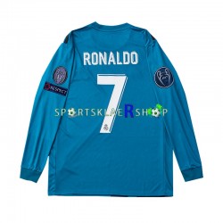 Real Madrid drakt Cristiano Ronaldo 7 2017 Retro Tredjetrøye Lang erm , Barnesett