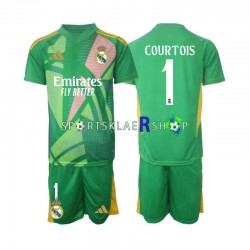 Real Madrid drakt Thibaut Courtois 1 Keeper Tredjetrøye Kort erm 2024-2025 , Barnesett
