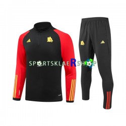 AS Roma 2023-2024 Svart Trenings Collegegenser Set