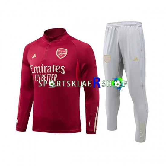 Arsenal 2023-2024 Rød Trenings Collegegenser Set