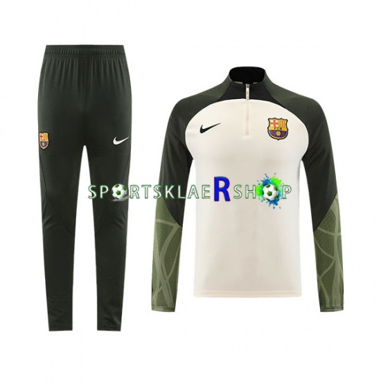 FC Barcelona 2023-2024 Hvit Trenings Collegegenser Set