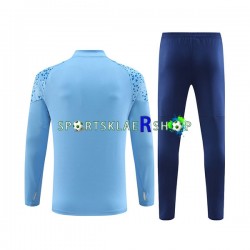 Manchester City 2023-2024 Blå Trenings Collegegenser Set