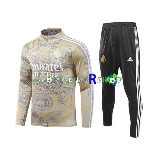 Real Madrid Dragon 2023-2024 Gul Trenings Collegegenser Set