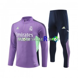 Real Madrid 2023-2024 Lilla Trenings Collegegenser Set