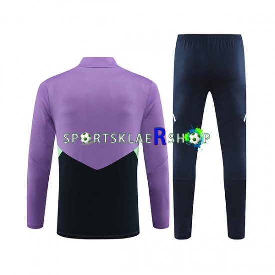 Real Madrid 2023-2024 Lilla Trenings Collegegenser Set