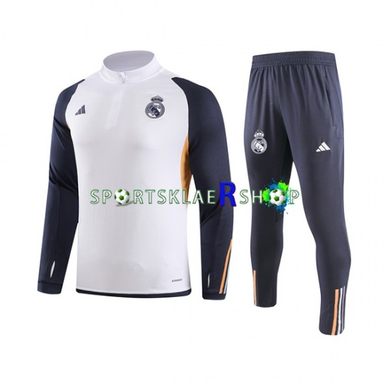 Real Madrid 2023-2024 Hvit Trenings Collegegenser Set