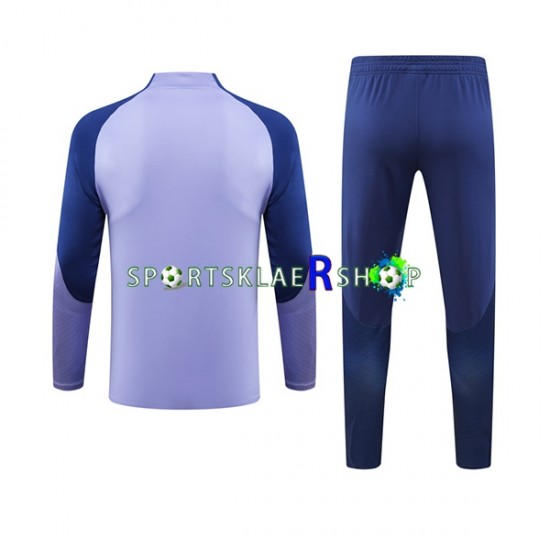 Tottenham Hotspur 2023-2024 Lilla Trenings Collegegenser Set