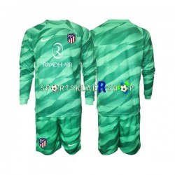 Atlético Madrid drakt Keeper Bortetrøye Lang erm 2023-2024 Grønn , Barnesett