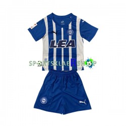 drakt Deportivo Alaves Hjemmetrøye Kort erm 2023-2024 , Barnesett