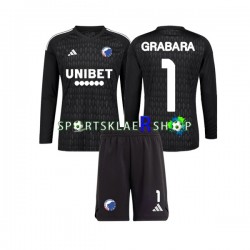 FC København drakt GRABARA 1 Keeper Bortetrøye Lang erm 2023-2024 , Barnesett