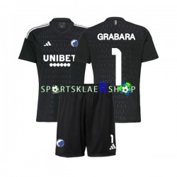 FC København drakt GRABARA 1 Keeper Bortetrøye Kort erm 2023-2024 , Barnesett
