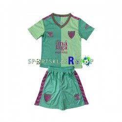 Málaga CF drakt Tredjetrøye Kort erm 2023-2024 , Barnesett