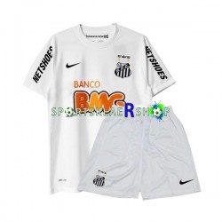 drakt Santos FC  Retro Hjemmetrøye Kort erm 2011-2012 , Barnesett