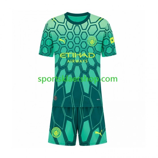 Manchester City drakt Keeper Hjemmetrøye Kort erm 2026-2027 , Barnesett