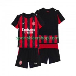 AC Milan drakt Hjemmetrøye Kort erm 2025-2026 , Barnesett