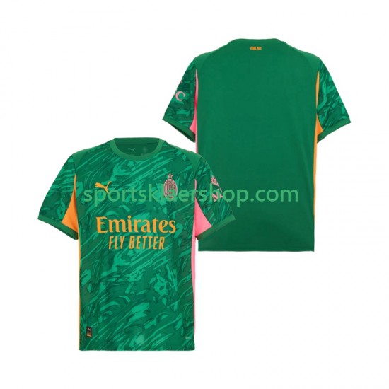 AC Milan drakt Keeper Bortetrøye Kort erm 2025-2026 , Herre