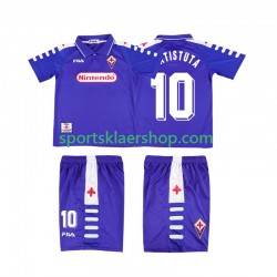 Fiorentina drakt RUICOSTA 10 1998 Retro Hjemmetrøye Kort erm 1999 , Barnesett