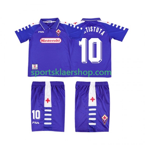 Fiorentina drakt RUICOSTA 10 1998 Retro Hjemmetrøye Kort erm 1999 , Barnesett