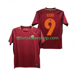 AS Roma drakt DZEKO 9 2017-2018 Retro Hjemmetrøye Kort erm , Herre