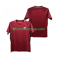 AS Roma drakt 2017-2018 Retro Hjemmetrøye Kort erm , Herre