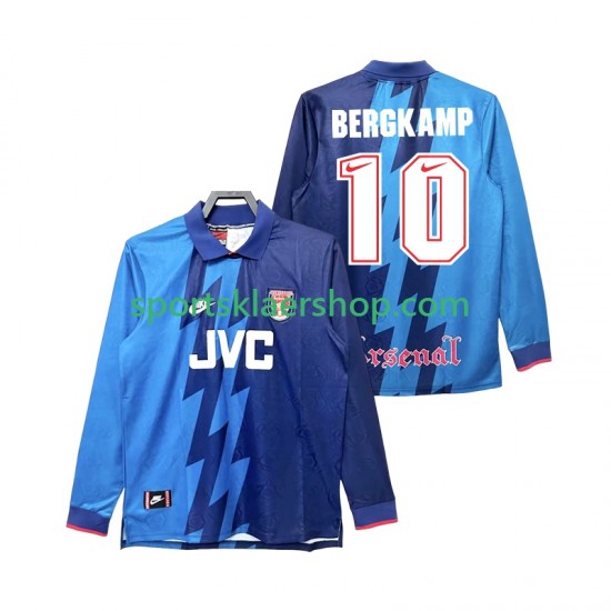 Arsenal drakt Bergkamp 10 1995 1996 Retro Bortetrøye Lang erm , Herre