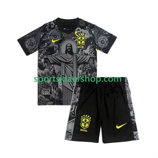 Brasil Cheist the Redeemer Football Shirts Hjemmetrøye Kort erm 2024 , Barnesett