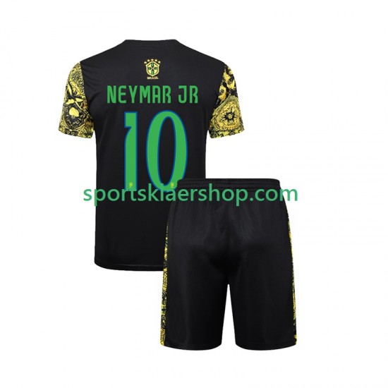 Brasil drakt Neymar JR 10 Jesus Hjemmetrøye Kort erm 2024 , Barnesett