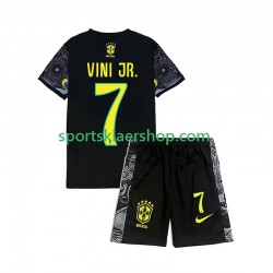 Brasil Vinicius Junior 7 Cheist the Redeemer Football Shirts Hjemmetrøye Kort erm 2024 , Barnesett