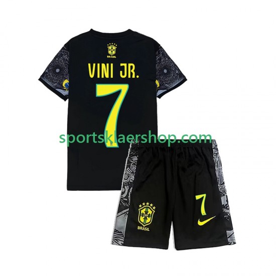 Brasil Vinicius Junior 7 Cheist the Redeemer Football Shirts Hjemmetrøye Kort erm 2024 , Barnesett