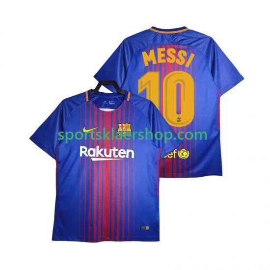 FC Barcelona drakt Lionel Messi 10 2017-2018 Retro Hjemmetrøye Kort erm , Herre