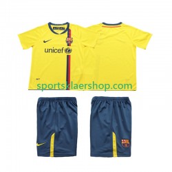 FC Barcelona drakt 2009 Retro Bortetrøye Kort erm 2008 , Barnesett