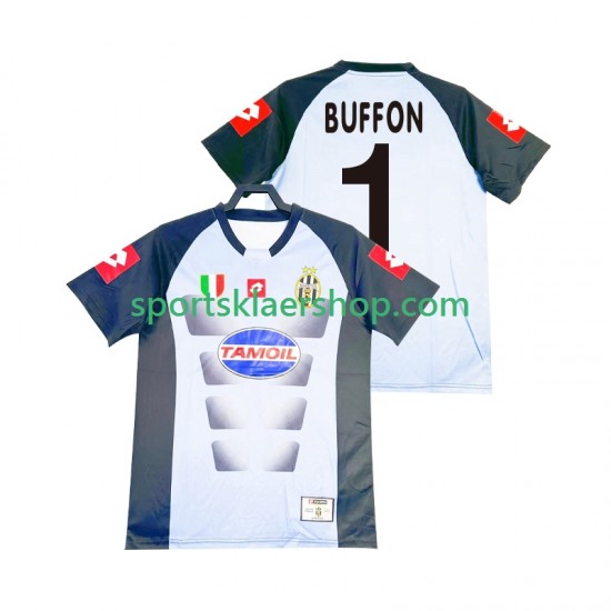 Juventus drakt Buffon 1 Keeper Retro Hjemmetrøye Kort erm 2002-2003 , Herre