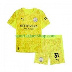 Manchester City drakt Ederson Moraes 31 Keeper Tredjetrøye Kort erm 2025-2026 , Barnesett