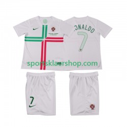 Portugal drakt Cristiano Ronaldo 7 2012 Retro Bortetrøye Kort erm , Barnesett