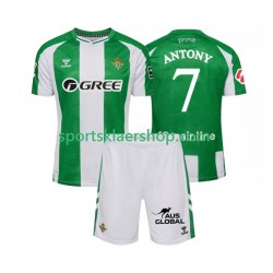 Real Betis drakt Antony 7 Hjemmetrøye Kort erm 2025-2026 , Barnesett
