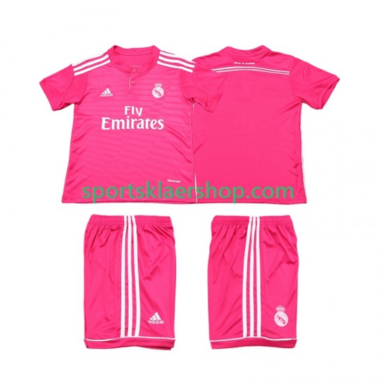 Real Madrid drakt 2014 2015 Retro Bortetrøye Kort erm , Barnesett