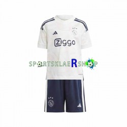 AFC Ajax drakt Bortetrøye Kort erm 2023-2024 , Barnesett