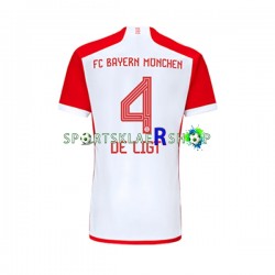 FC Bayern München drakt Matthijs de Ligt 4 Hjemmetrøye Kort erm 2023-2024 , Herre